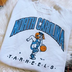 Vintage 1980s UNC Tarheels Crewneck Sweater